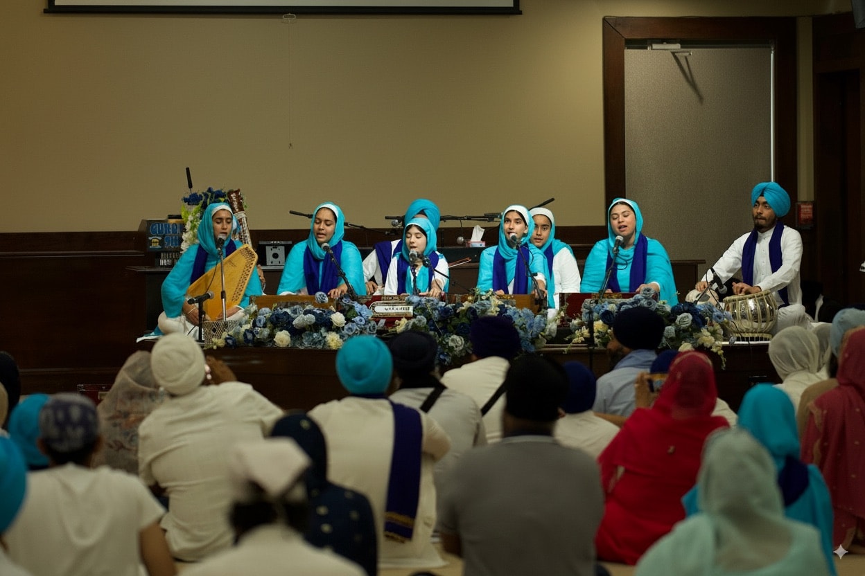 MGSV students and instructors in Gurmat Sangeet classes across Metro Vancouver